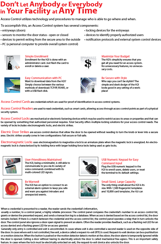 Access Control Cards, Readers, Locks, Electric Door Strikes, Electromagnetic Locks New York, Long Island